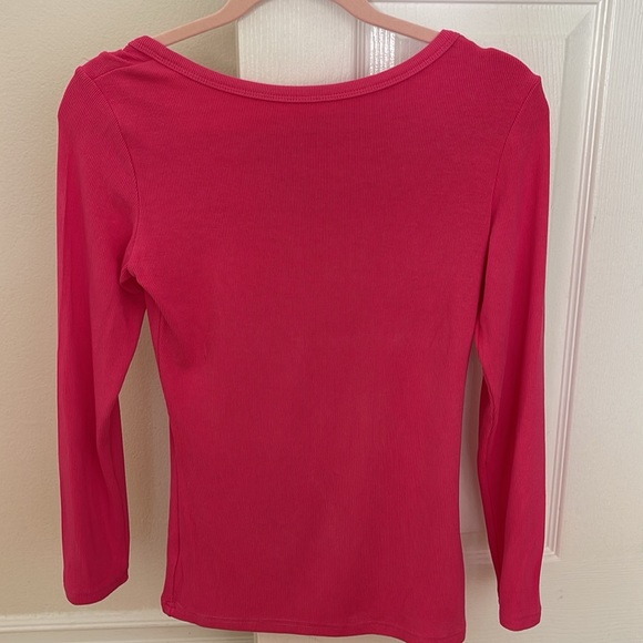 Pink Ribbed Comfy Top - Picture 4 of 5